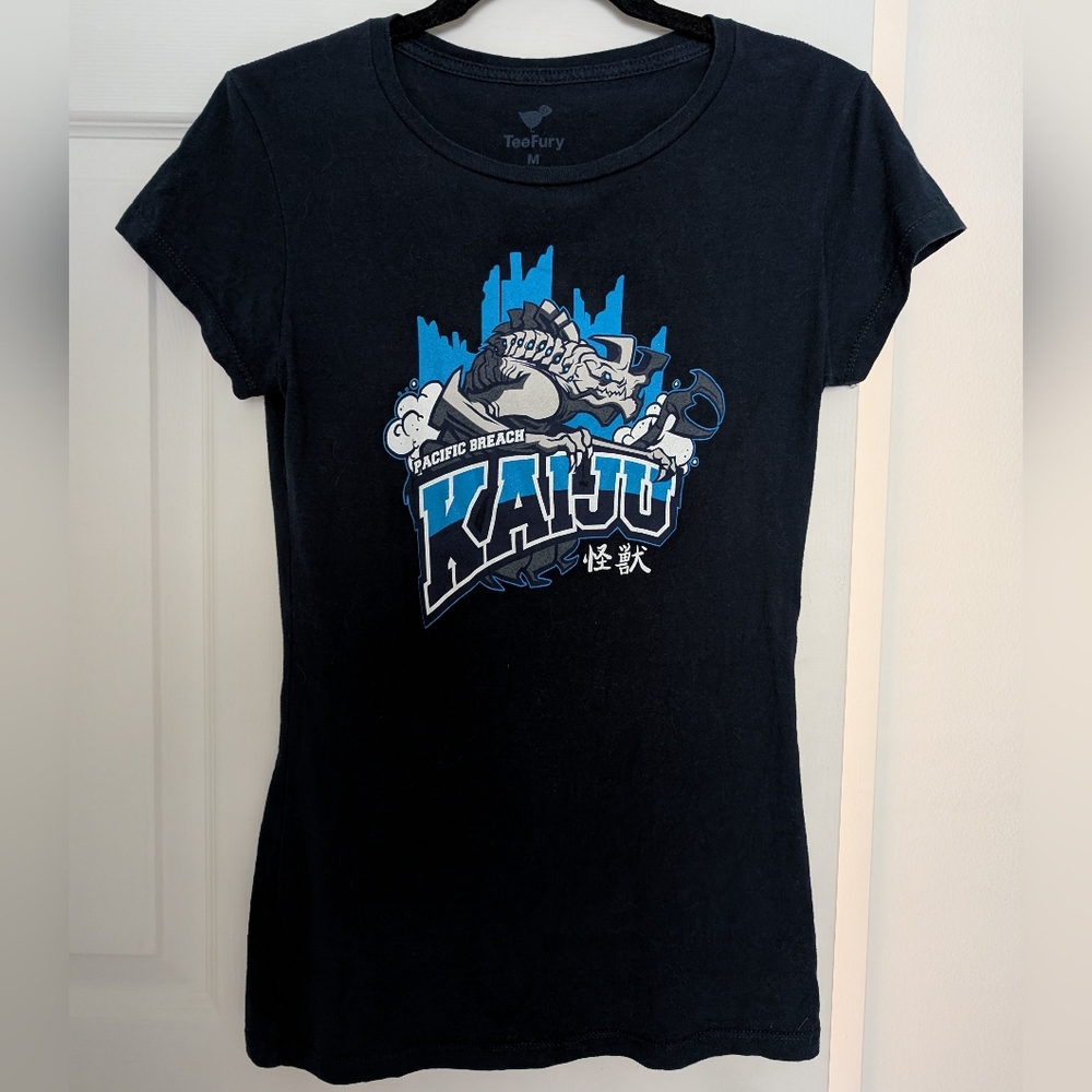 TeeFury Women's Black Kaiju Graphic Tee